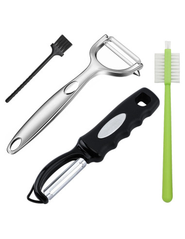 Pelador de Verduras MiaoYfei Acero Inoxidable 2PCS Ergonómico