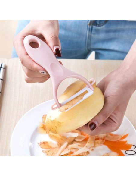Juego de 3 Peladores de Cerámica CookTaitai para Frutas y Verduras Juego de 3 Peladores de Cerámica CookTaitai para Frutas y Verduras