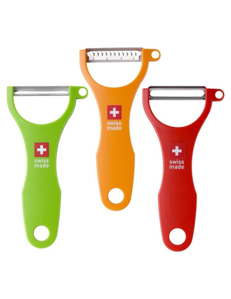 Pelador Suizo Imaboie Set de 3 - Verde, Naranja, Rojo Pelador Suizo Imaboie Set de 3 - Verde, Naranja, Rojo