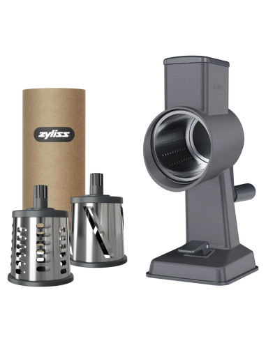 Rallador de Queso Zyliss E900057, Aluminio, 3 Cuchillas Inox