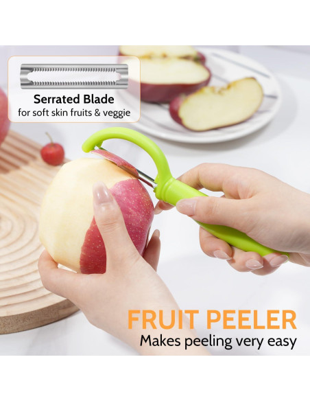 Juego de Peladores de Verduras Sopito - 5 Piezas Acero Inoxidable Juego de Peladores de Verduras Sopito - 5 Piezas Acero Inoxidable
