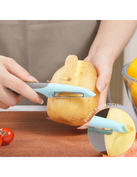 Juego de Peladores de Verduras Sopito - 5 Piezas Acero Inoxidable Juego de Peladores de Verduras Sopito - 5 Piezas Acero Inoxidable
