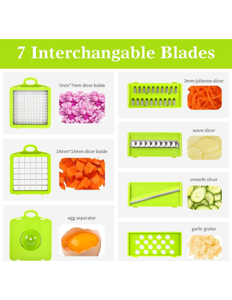 Picador de Verduras Multifuncional CHIDEB JY-188 Verde/Negro Picador de Verduras Multifuncional CHIDEB JY-188 Verde/Negro