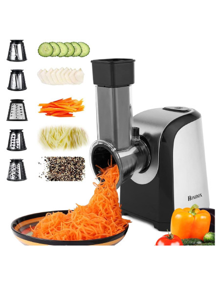Máquina Eléctrica para Ensaladas Homdox 150W 5 en 1 Acero Inoxidable Máquina Eléctrica para Ensaladas Homdox 150W 5 en 1 Acero Inoxidable