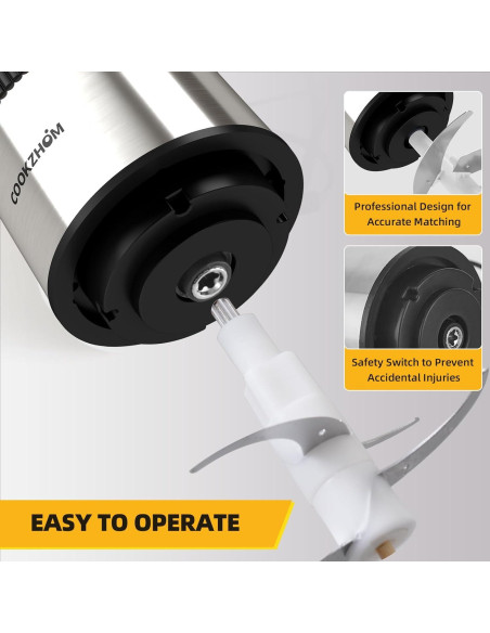 Procesador de Alimentos COOKZHOM 500W 12 Tazas Acero Inoxidable Procesador de Alimentos COOKZHOM 500W 12 Tazas Acero Inoxidable