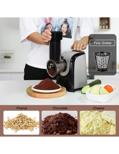 Máquina Eléctrica para Ensaladas Homdox 150W 5 en 1 Acero Inoxidable Máquina Eléctrica para Ensaladas Homdox 150W 5 en 1 Acero Inoxidable