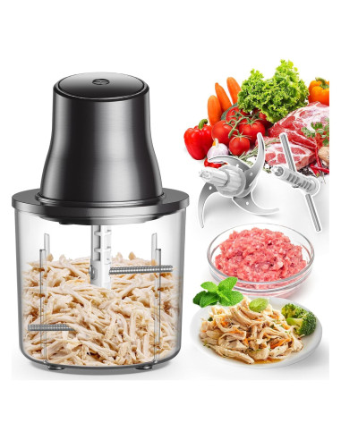 Desmenuzador de Pollo Eléctrico NAUQUOHZ 250W 1.5L Acero Inoxidable