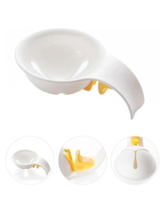 Separador de Yemas de Huevo Junfamilee Blanco Plástico