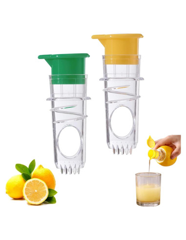Exprimidor Manual de Limón Opasyo - 2 Pcs, Compacto y Portátil
