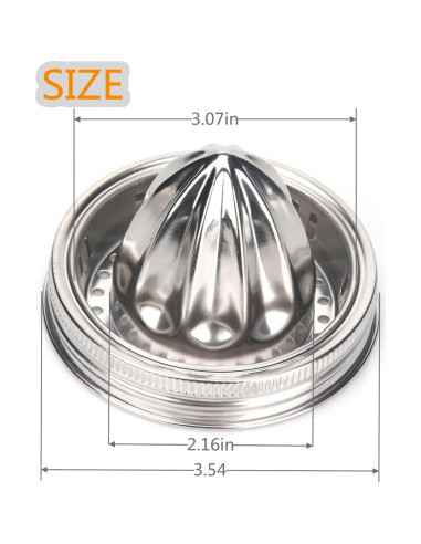 Tapa exprimidor de cítricos acero inoxidable ziHenryDa 2 piezas