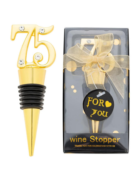 Paquete de 24 Tapones de Vino VIDACONTIGO 75 Años Decorativos Paquete de 24 Tapones de Vino VIDACONTIGO 75 Años Decorativos