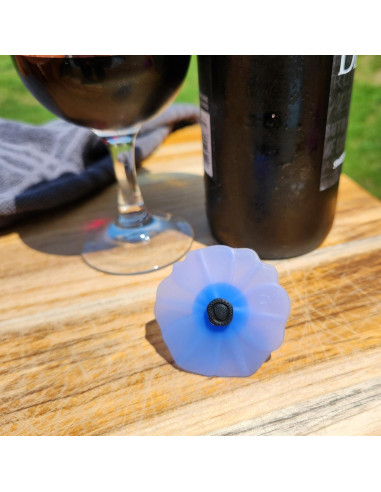 Tapones de Vino de Silicona Charles Viancin Poppy - 4 Piezas