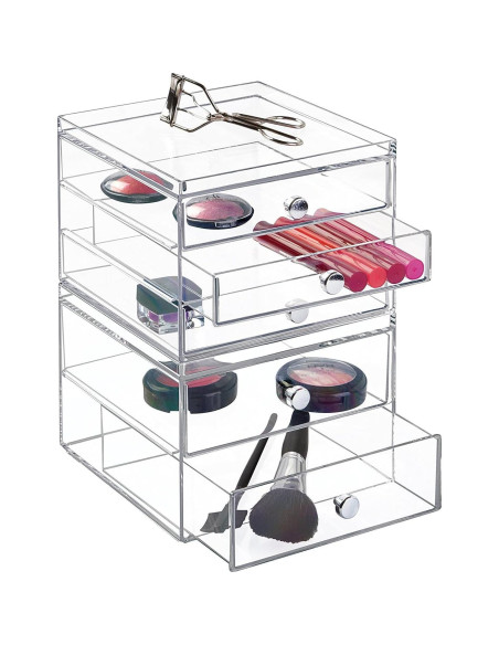 Organizador de Plástico InterDesign 3 Cajones 16.5x17.8x12.7cm Organizador de Plástico InterDesign 3 Cajones 16.5x17.8x12.7cm