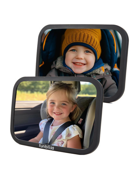 Espejos para Bebés Funbliss - Paquete de 2, Vista Amplia, Ajuste Universal Espejos para Bebés Funbliss - Paquete de 2, Vista Amplia, Ajuste Universal