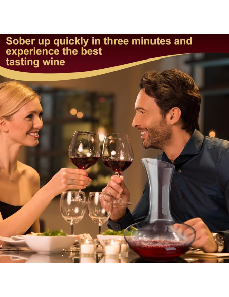 Decantador de Vino Eléctrico Casara 850ml con Base Automática Decantador de Vino Eléctrico Casara 850ml con Base Automática