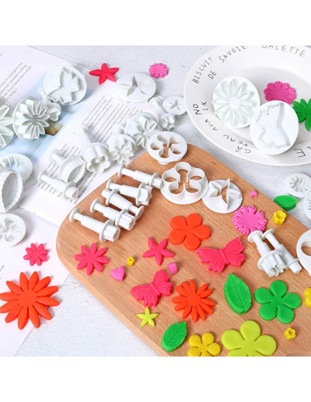 Set de Decoración de Pasteles 36 Piezas M MOACC Fondant Set de Decoración de Pasteles 36 Piezas M MOACC Fondant