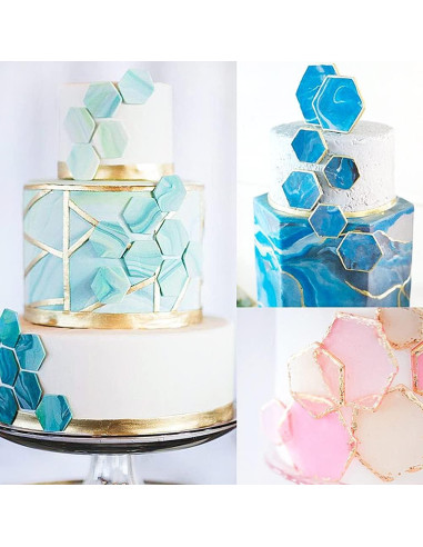 Juego de 5 Cortadores de Galletas Hexagonales MOLDTAS