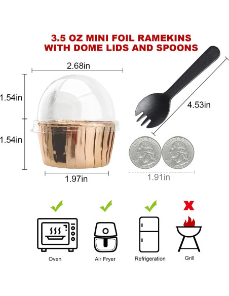 Forros de Cupcake Desechables Free-Air 100 Paquetes 3.5oz Forros de Cupcake Desechables Free-Air 100 Paquetes 3.5oz