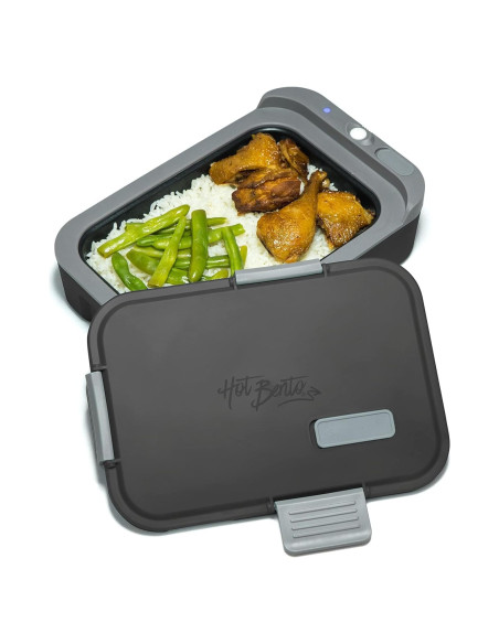 Hot Bento Caja de Almuerzo Autocalentable 2L Negra Hot Bento Caja de Almuerzo Autocalentable 2L Negra