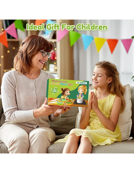 Juego de cuchillos Montessori para niños - 13 piezas seguras Juego de cuchillos Montessori para niños - 13 piezas seguras