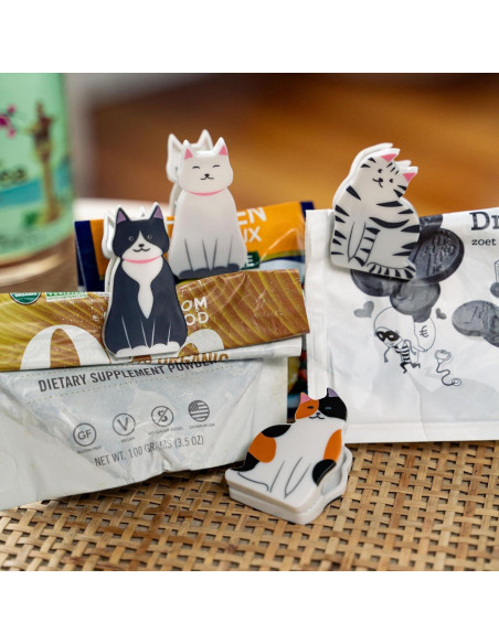 Clips para Bolsas Kikkerland Gatitos - Set de 4 Piezas Clips para Bolsas Kikkerland Gatitos - Set de 4 Piezas