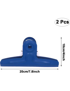 Clips de Tormenta Extra Grande GUKBIAY 20 cm Acero Inoxidable 2 Pcs 2