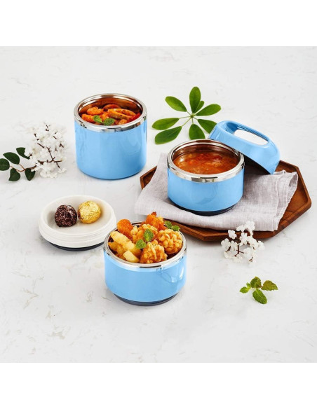 Caja de Almuerzo Térmica Lille Home 1380 ML Azul Aislada Caja de Almuerzo Térmica Lille Home 1380 ML Azul Aislada