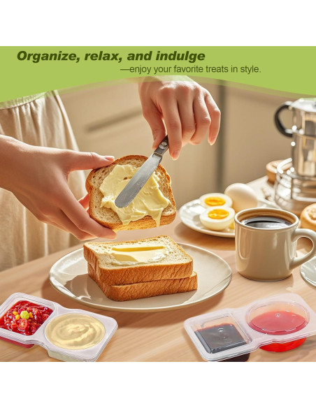 25 Contenedores de Snack Reutilizables AOJOYS con Tapas 25 Contenedores de Snack Reutilizables AOJOYS con Tapas