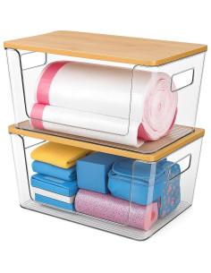 Dispensador de bolsas de basura y contenedor CiWiVOKi 2 Paquetes 2