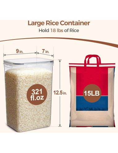 Conjunto de 2 Contenedores Herméticos ComSaf 9.07-11.34 kg