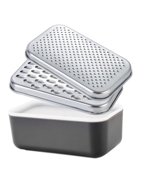 Rallador de Queso con Contenedor Ecookware - Acero Inoxidable Rallador de Queso con Contenedor Ecookware - Acero Inoxidable