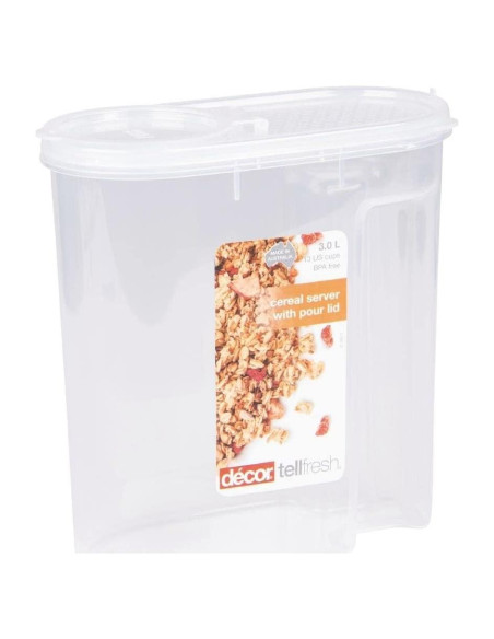 Contenedor de Cereal Tellfresh DÉCOR 3L Hermético Apilable Contenedor de Cereal Tellfresh DÉCOR 3L Hermético Apilable