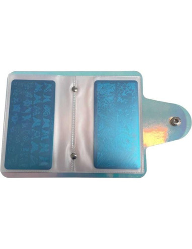Juego de Placas de Estampado de Uñas VNC 16 Placas + 2 Selladores + 2 Raspadores