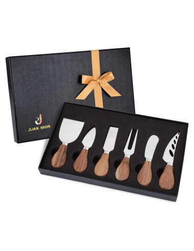Set de Cuchillos de Queso JLIAN MIOR 6 Piezas Acero Inoxidable