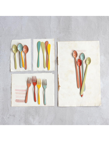 Set de 4 Cuchillos de Canapé Creative Co-Op Acero Inoxidable Set de 4 Cuchillos de Canapé Creative Co-Op Acero Inoxidable