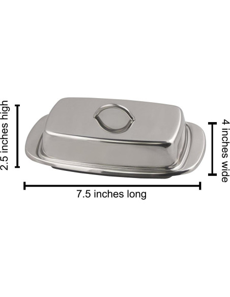 Plato de Mantequilla Cuisinox Acero Inoxidable 19.05 cm Plato de Mantequilla Cuisinox Acero Inoxidable 19.05 cm