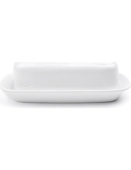 Plato para Mantequilla Fox Run Cerámica Blanca 20.32 cm Plato para Mantequilla Fox Run Cerámica Blanca 20.32 cm