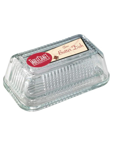 Plato de Mantequilla de Vidrio Tablecraft H122 17.15x10.16cm