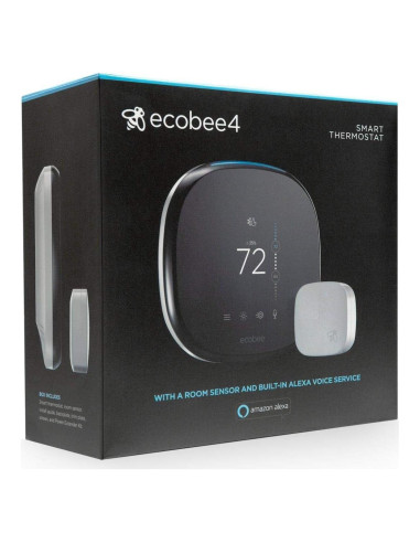 Termostato Inteligente ecobee4 con Alexa y Sensor de Habitación
