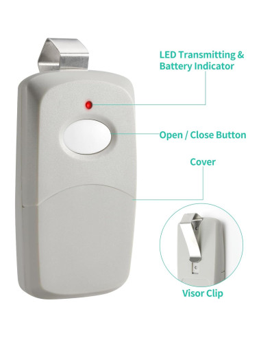 Control Remoto de Garaje Datonten RQBK6 300MHz 10 Interruptores