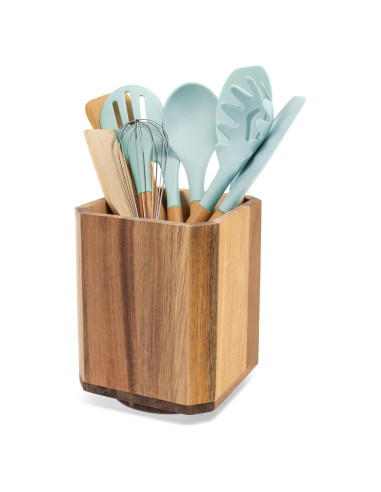 Soporte de Utensilios de Cocina RedCall de Madera de Acacia 360