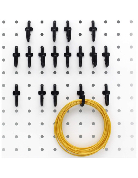 Kit de Ganchos Colorstorm 100PK para Tablero de Clavos Negro Kit de Ganchos Colorstorm 100PK para Tablero de Clavos Negro