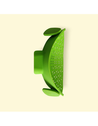 Colador de Pasta KitchenAid Clip-On Silicona Verde 23.1x12.4cm