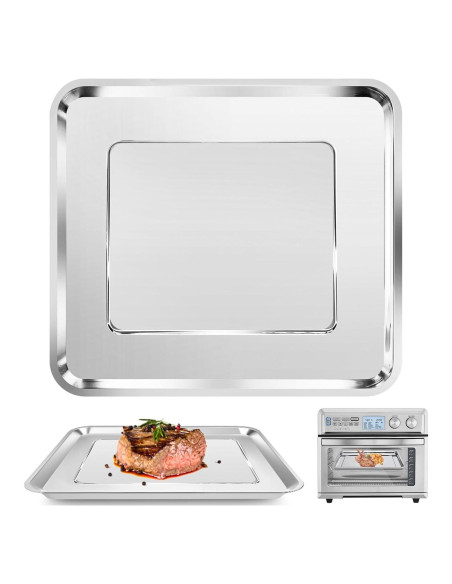 Canasta de Acero Inoxidable para Freidora de Aire Cuisinart TOA 95 - 36.8 x 29.5 cm Canasta de Acero Inoxidable para Freidora de Aire Cuisinart TOA 95 - 36.8 x 29.5 cm