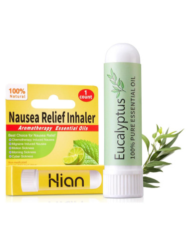 Inhalador de Alivio de Náuseas Hion Eucalipto 100% Natural
