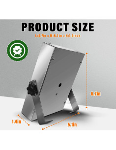 Temporizador Digital Inalámbrico BNDHKR 4 Canales Acero Inoxidable 2