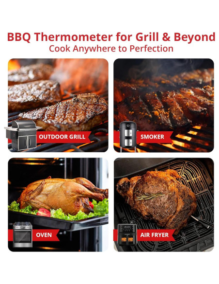 Termómetro de Carne Digital Grill Sync Inalámbrico Bluetooth Termómetro de Carne Digital Grill Sync Inalámbrico Bluetooth