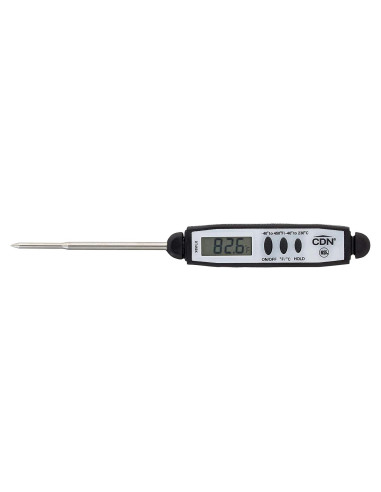 Termómetro Digital de Bolsillo CDN ProAccurate DT450X | Lectura Rápida | Punta Acero Inoxidable 7 cm | Impermeable
