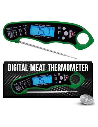 Termómetro Digital de Carne TwinTech - Lectura Instantánea, Impermeable