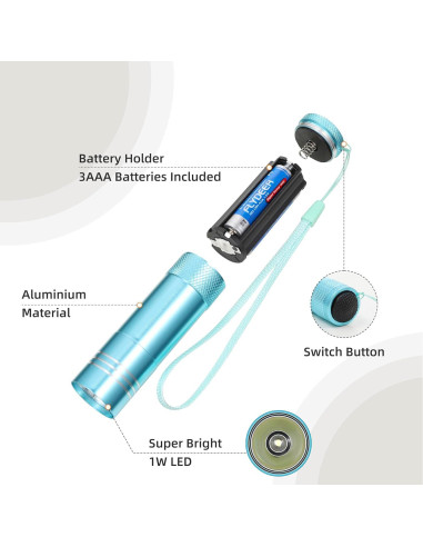 Paquete de 6 Linternas Mini LED Hilngav para Niños